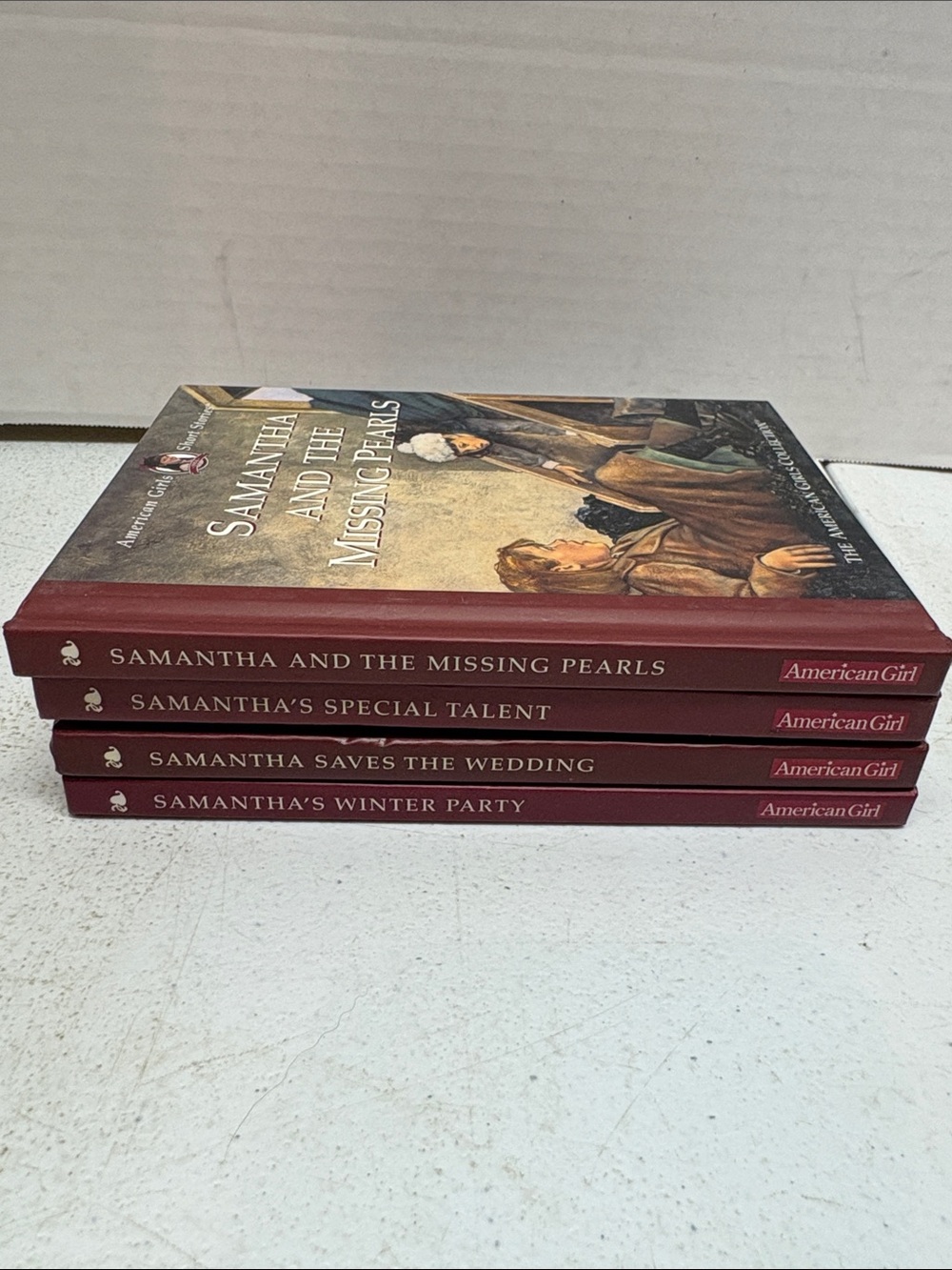 American Girl Samantha Hardcover Book Set - Burgundy Spines